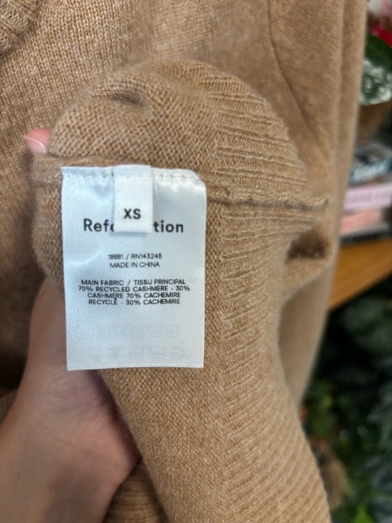 Reformation Camel Tan Crewneck Sweater | XS - Picture 4 of 5